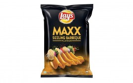 Lay's Maxx Sizzling Barbeque Flavour Potato Chips  Pack  57 grams